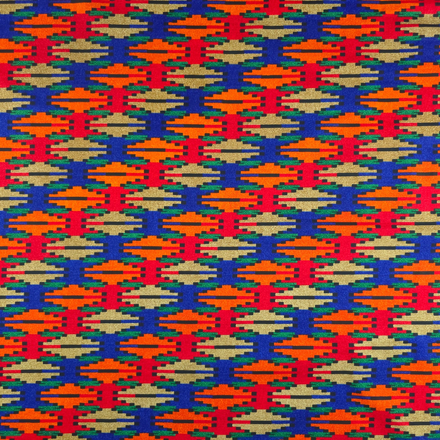 Mountain Inspired Dhaka Print Fabric