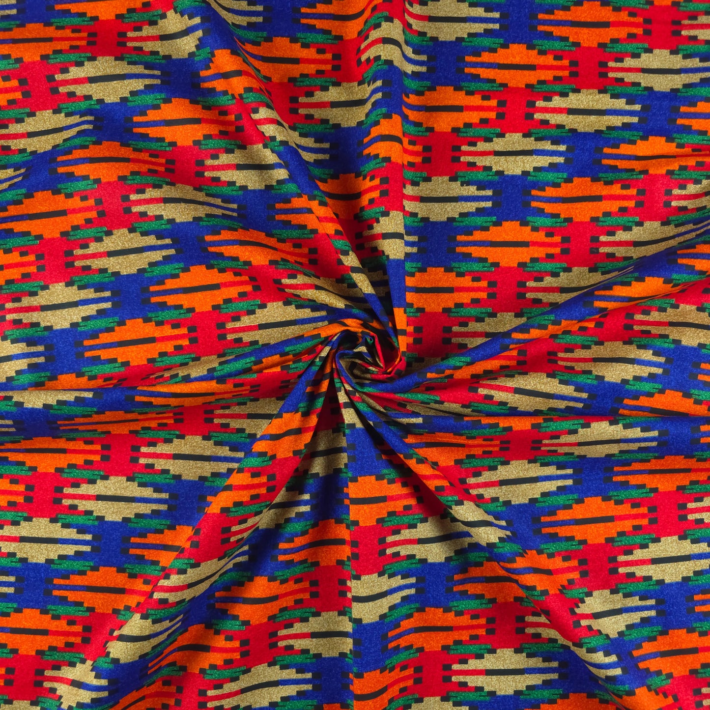 Mountain Inspired Dhaka Print Fabric