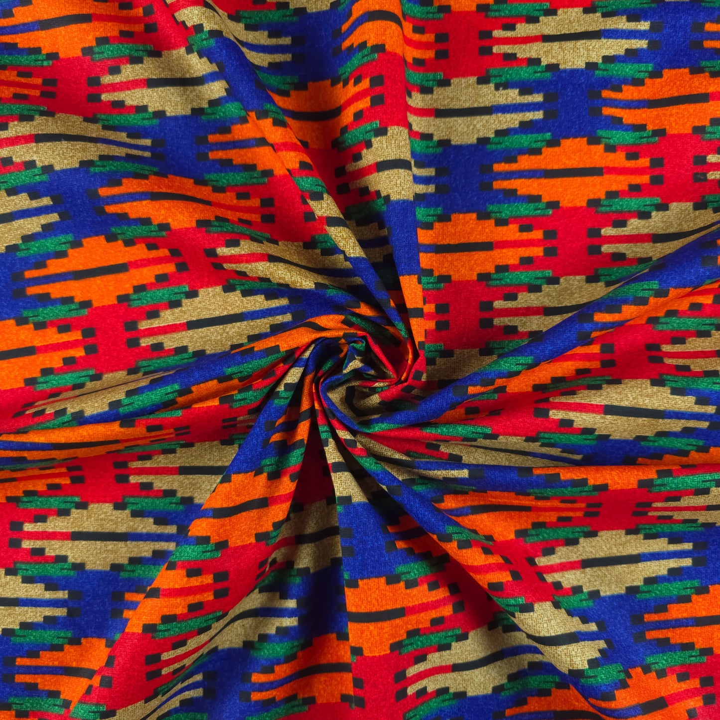 Mountain Inspired Dhaka Print Fabric