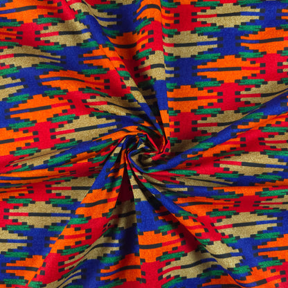 Mountain Inspired Dhaka Print Fabric