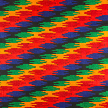 Bold Nepali Dhaka Printed Poplin Fabric