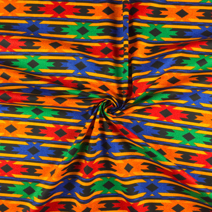 Himalayan Dhaka Pattern Printed Poplin Fabric