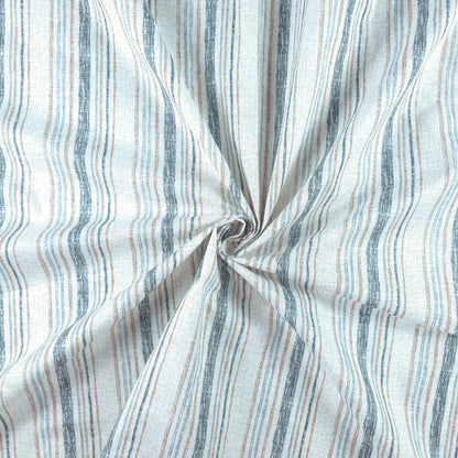Woven Stripe Printed Slub Fabric - Kapaas Fabrics