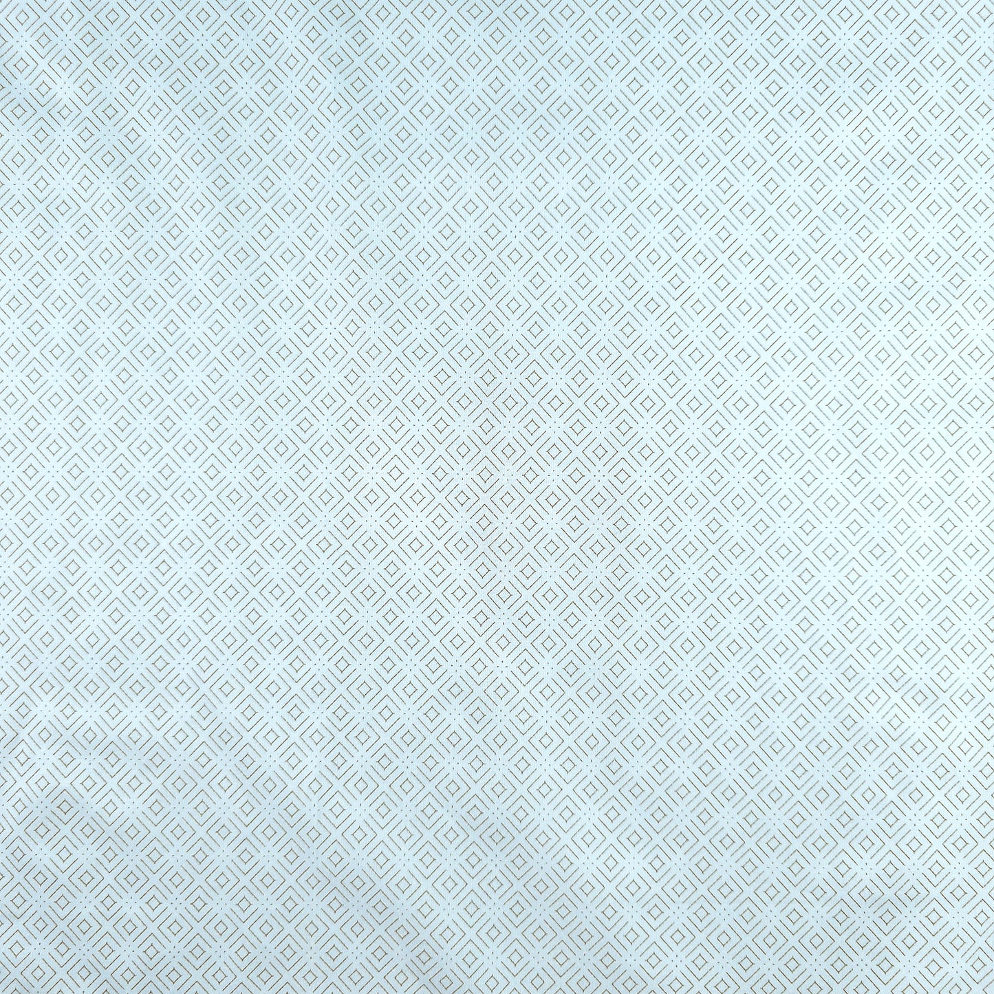 Elegant Fine Geometric Printed Satin Fabric