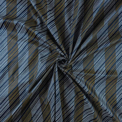 Luxury Diagonal Stripe Satin Fabric