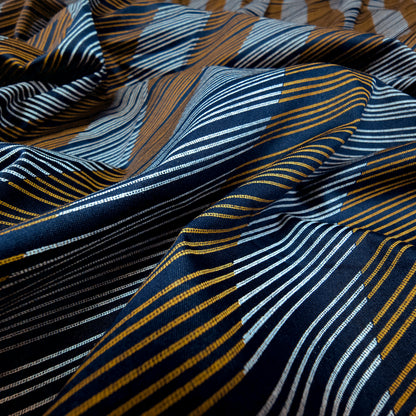 Luxury Diagonal Stripe Satin Fabric