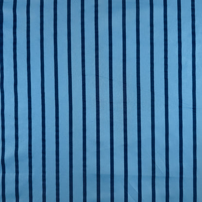 Classic Pinstripe Printed Satin Fabric