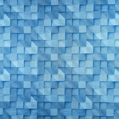 Opulent Textured Mosaic Printed Satin Fabric