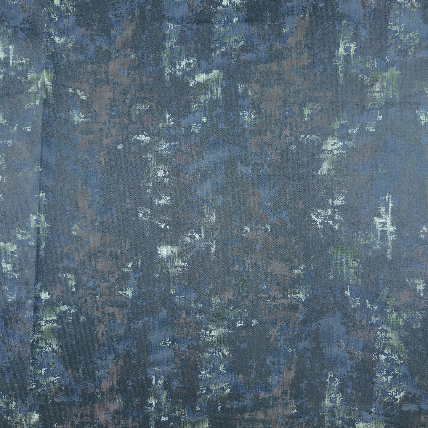 Midnight Abstract Texture Satin Fabric