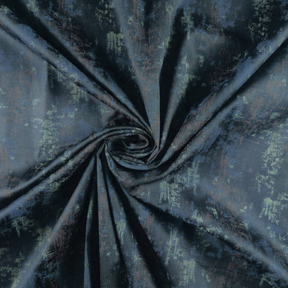 Midnight Abstract Texture Satin Fabric