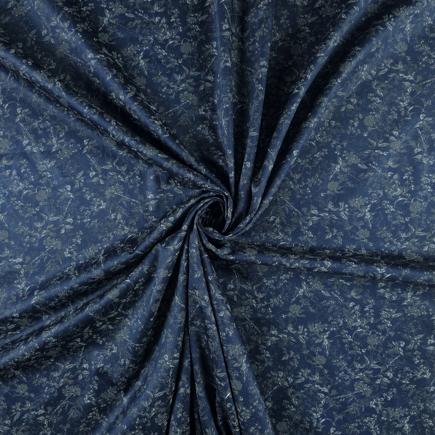 Luxury Vintage Floral Satin Fabric