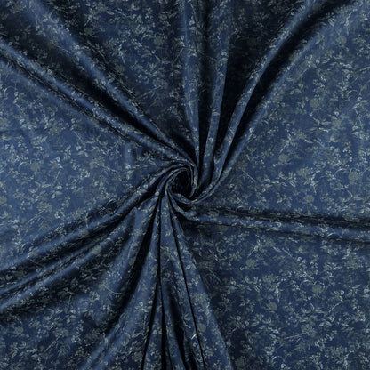 Luxury Vintage Floral Satin Fabric