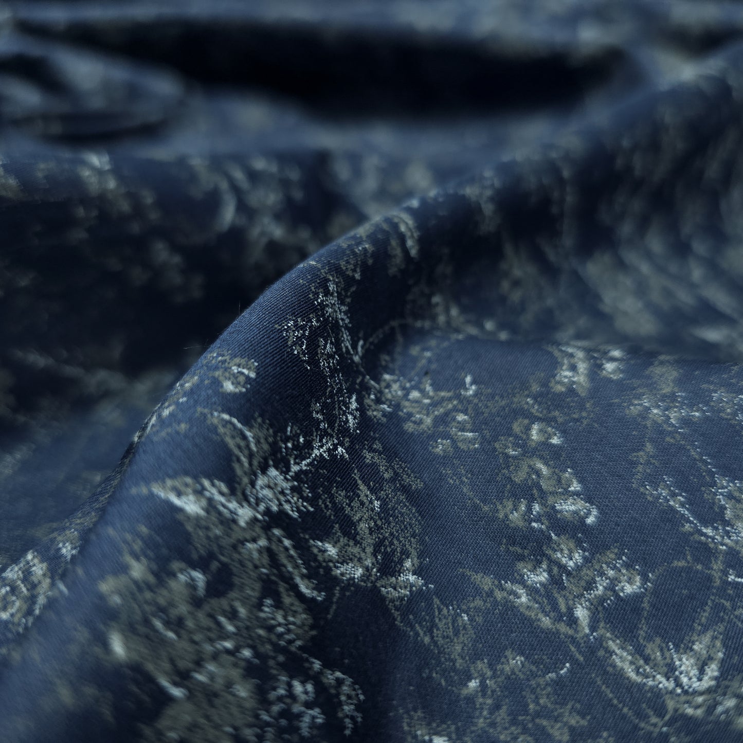 Luxury Vintage Floral Satin Fabric