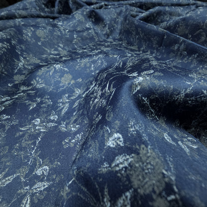 Luxury Vintage Floral Satin Fabric