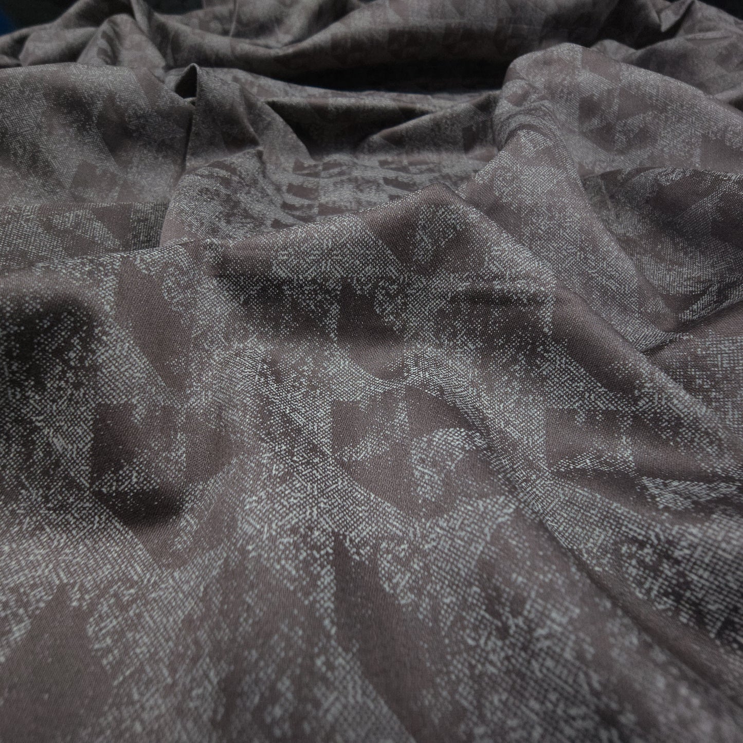 Shadow Geometric Texture Satin Fabric
