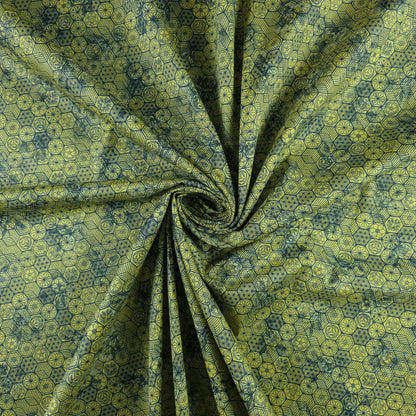 Luxury Hexagon Garden Satin Fabric