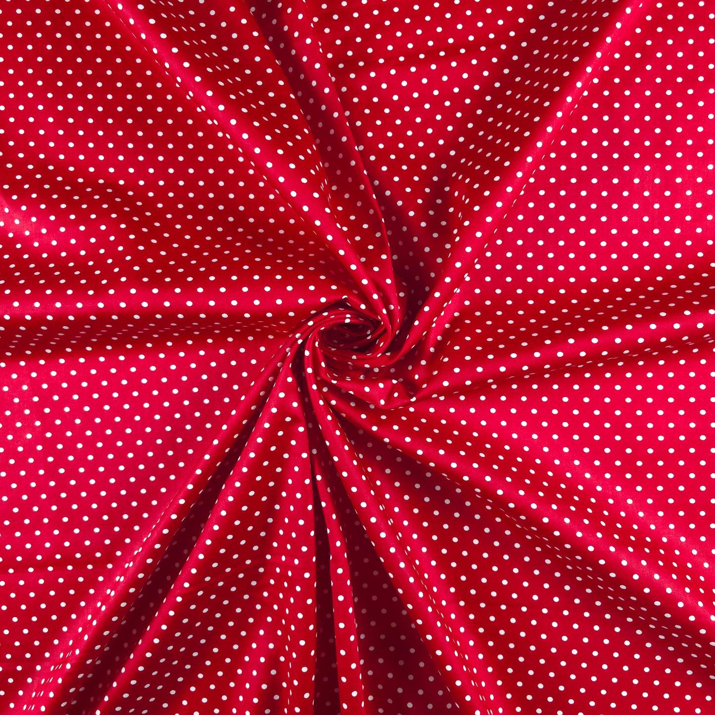 Classic Polka Dot Printed Satin Fabric
