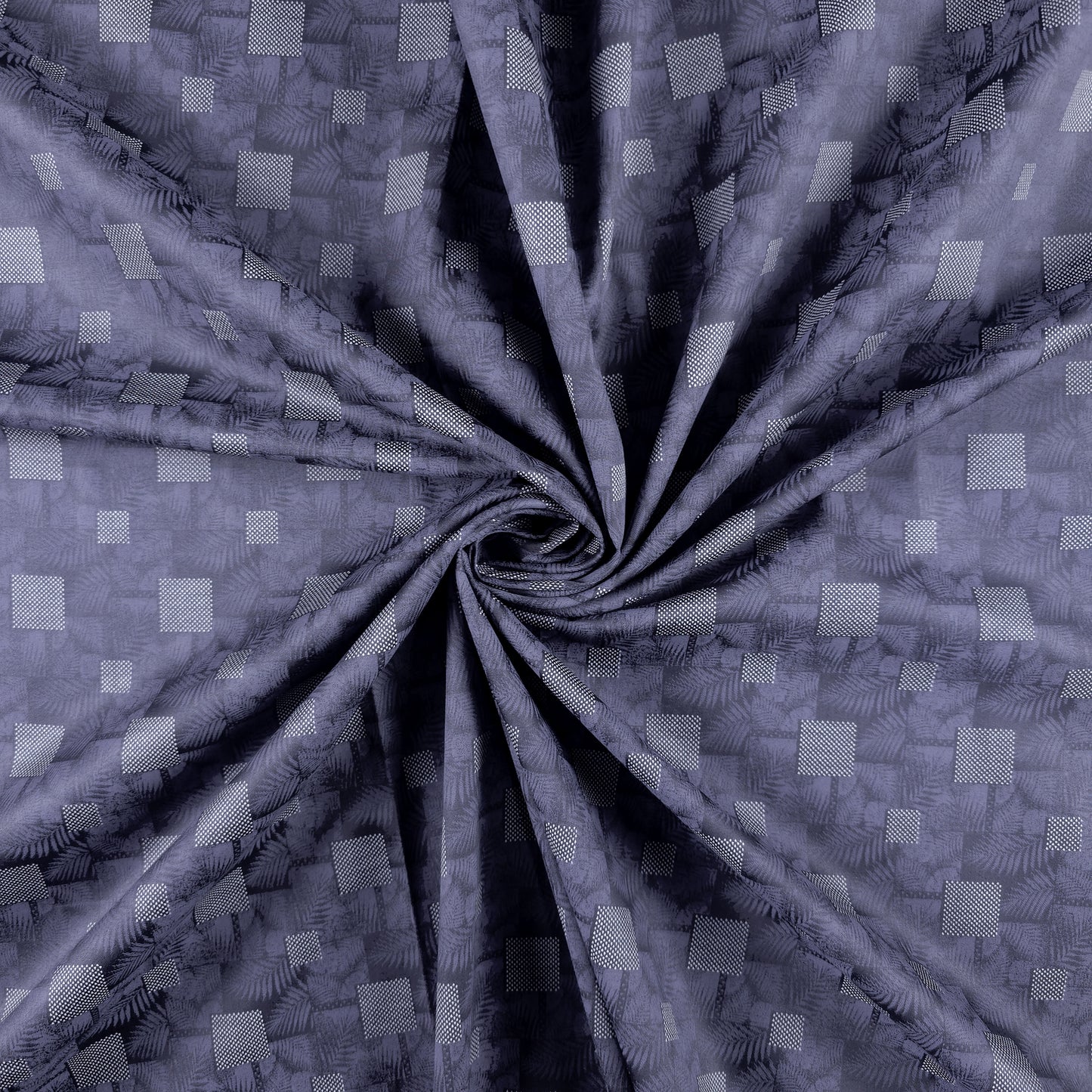 Regal Abstract Square Satin Fabric
