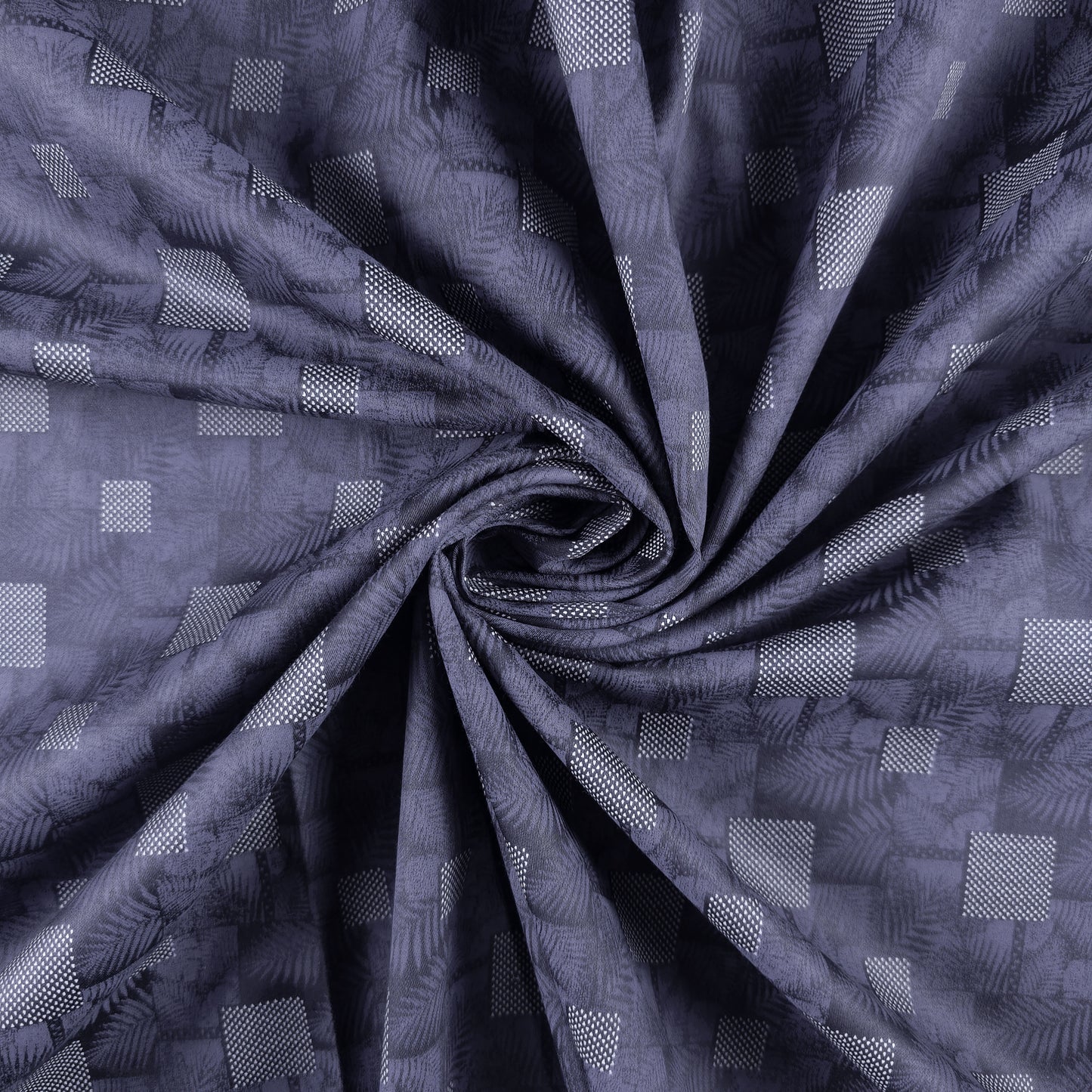 Regal Abstract Square Satin Fabric