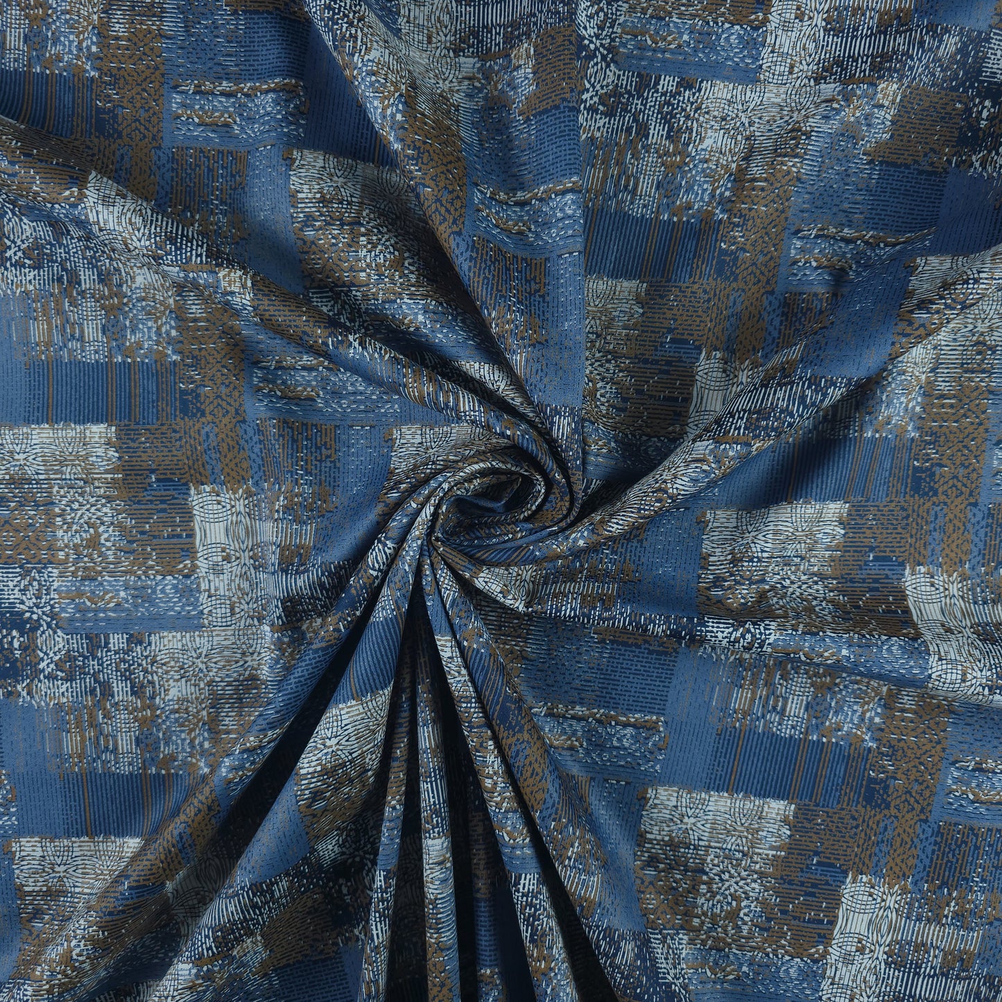 Royal Abstract Texture Satin Fabric