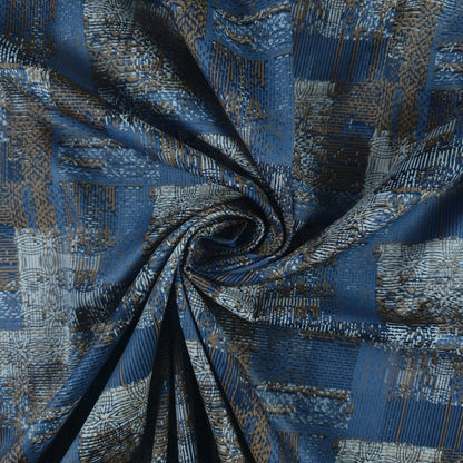 Royal Abstract Texture Satin Fabric