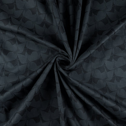 Midnight Abstract Texture Satin Fabric