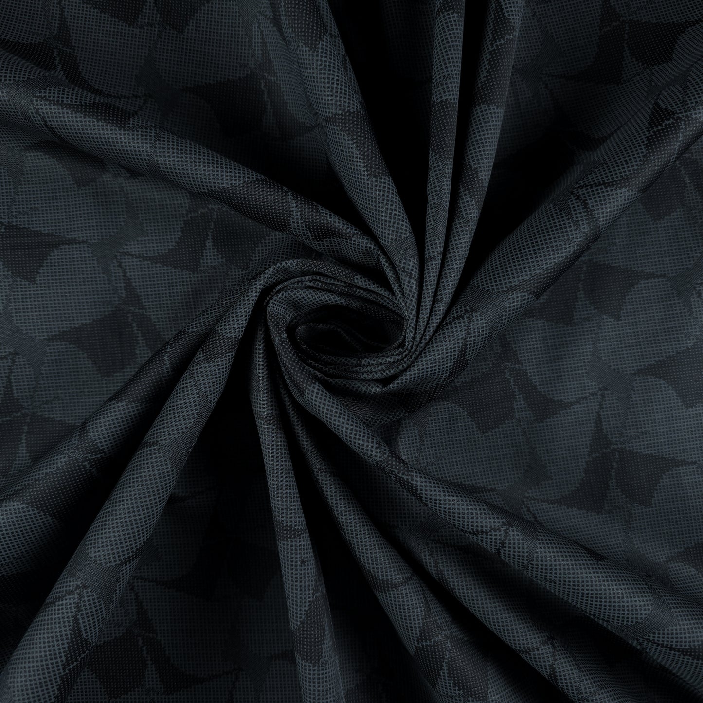 Midnight Abstract Texture Satin Fabric