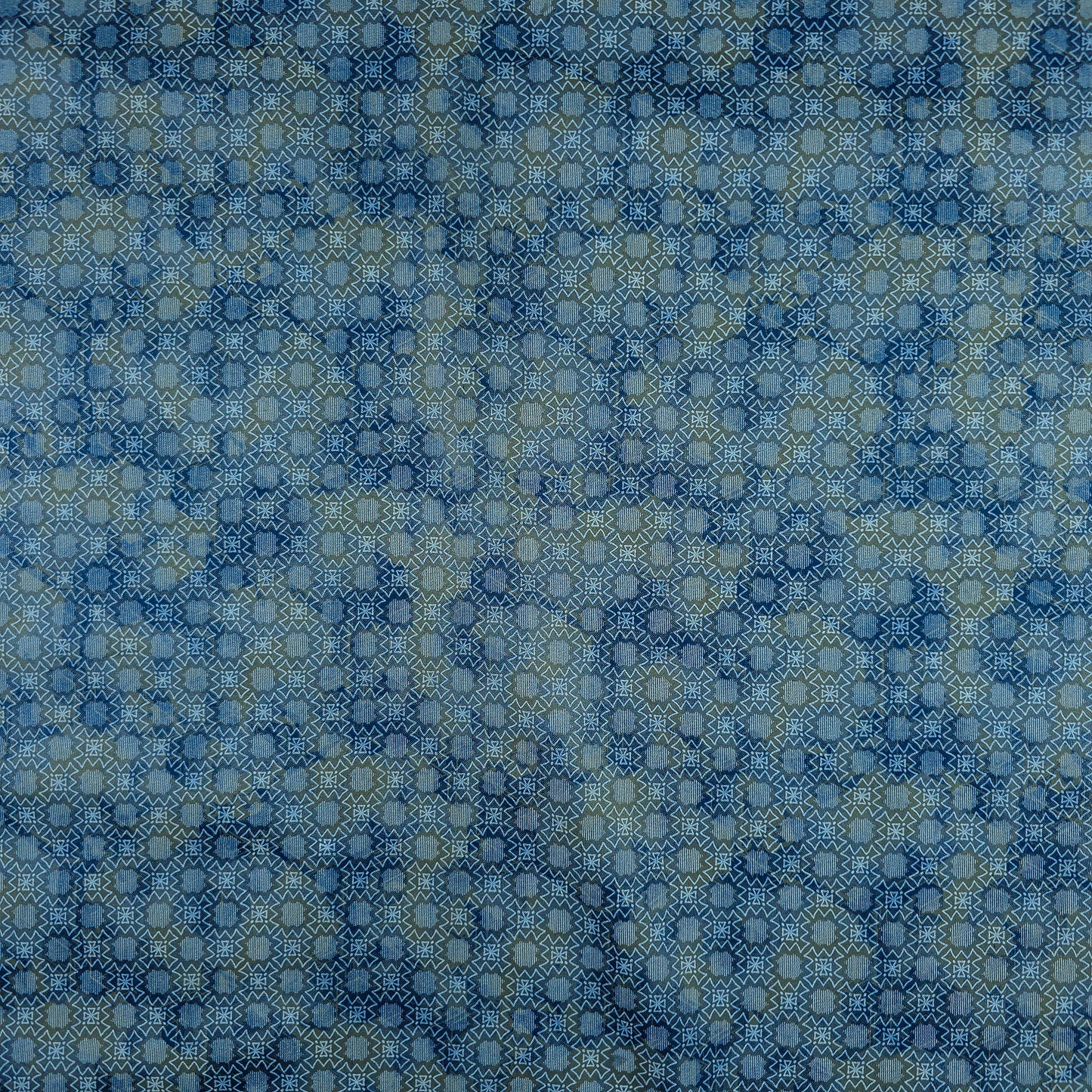 Imperial Tessellation Printed Satin Fabric