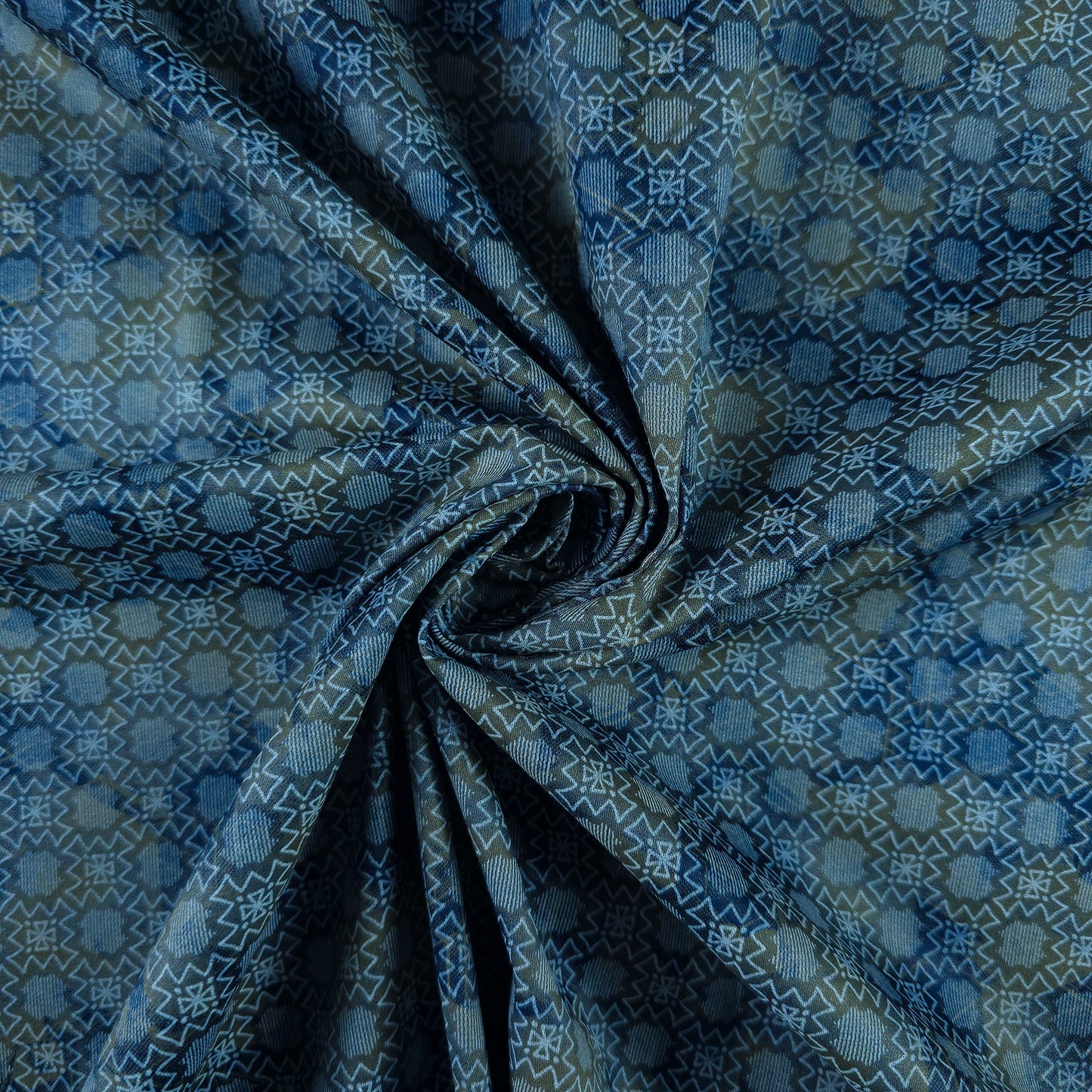Imperial Tessellation Printed Satin Fabric