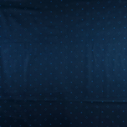 Midnight Micro Motif Satin Fabric