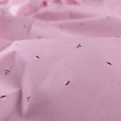 Minimal Geo Dot Printed Satin Fabric
