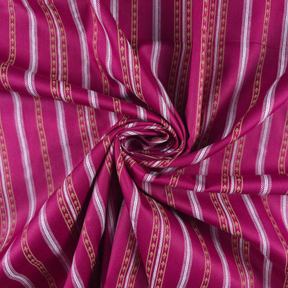 Royal Heritage Stripe Printed Satin Fabric