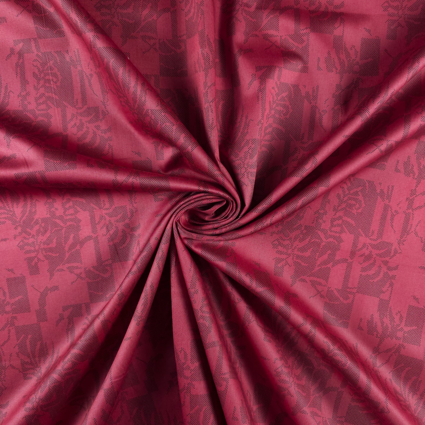 Luxury Shadow Floral Printed Satin Fabric