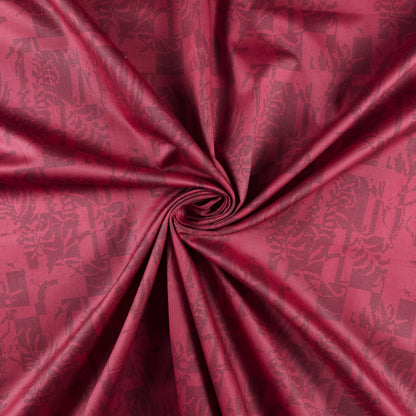 Luxury Shadow Floral Printed Satin Fabric
