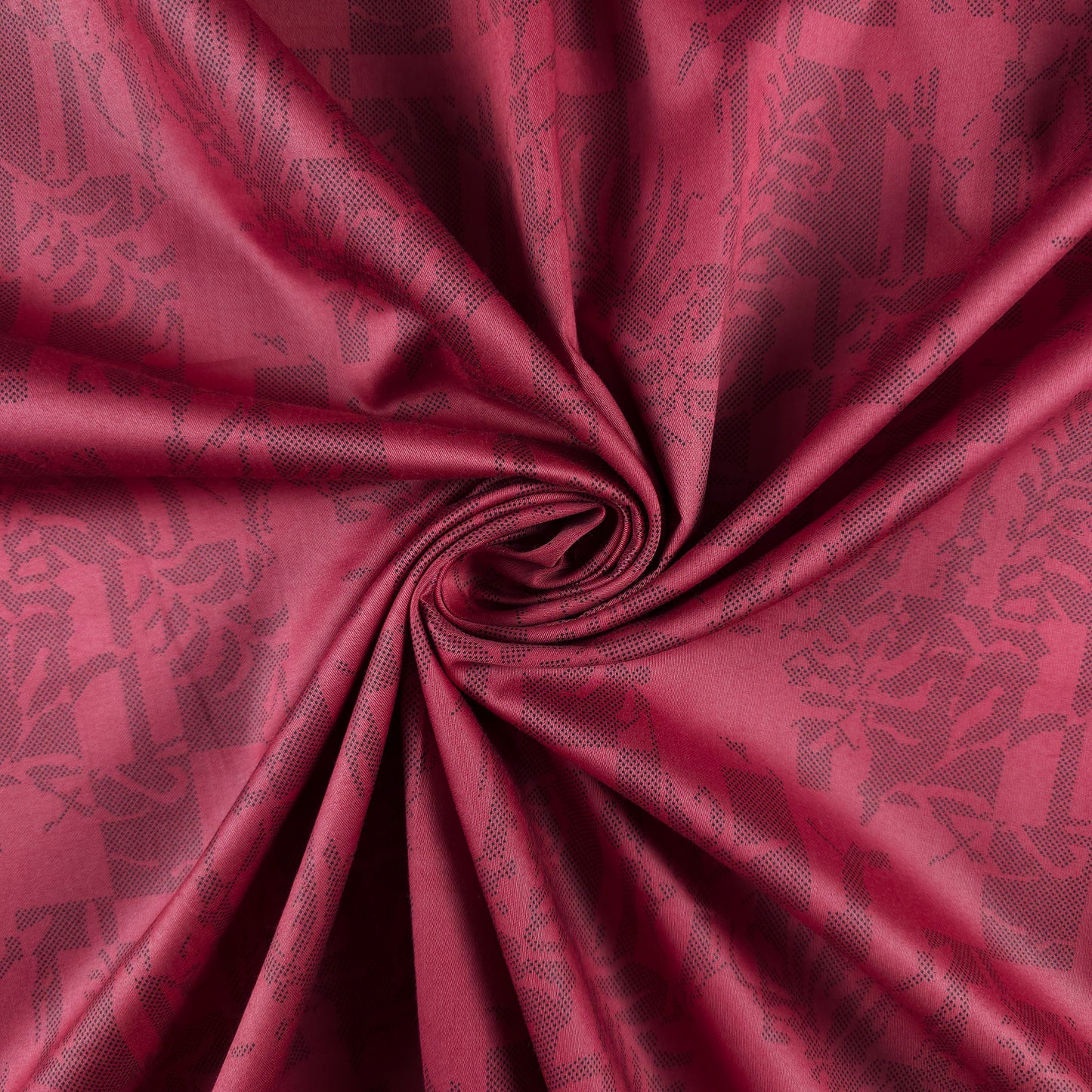 Luxury Shadow Floral Printed Satin Fabric