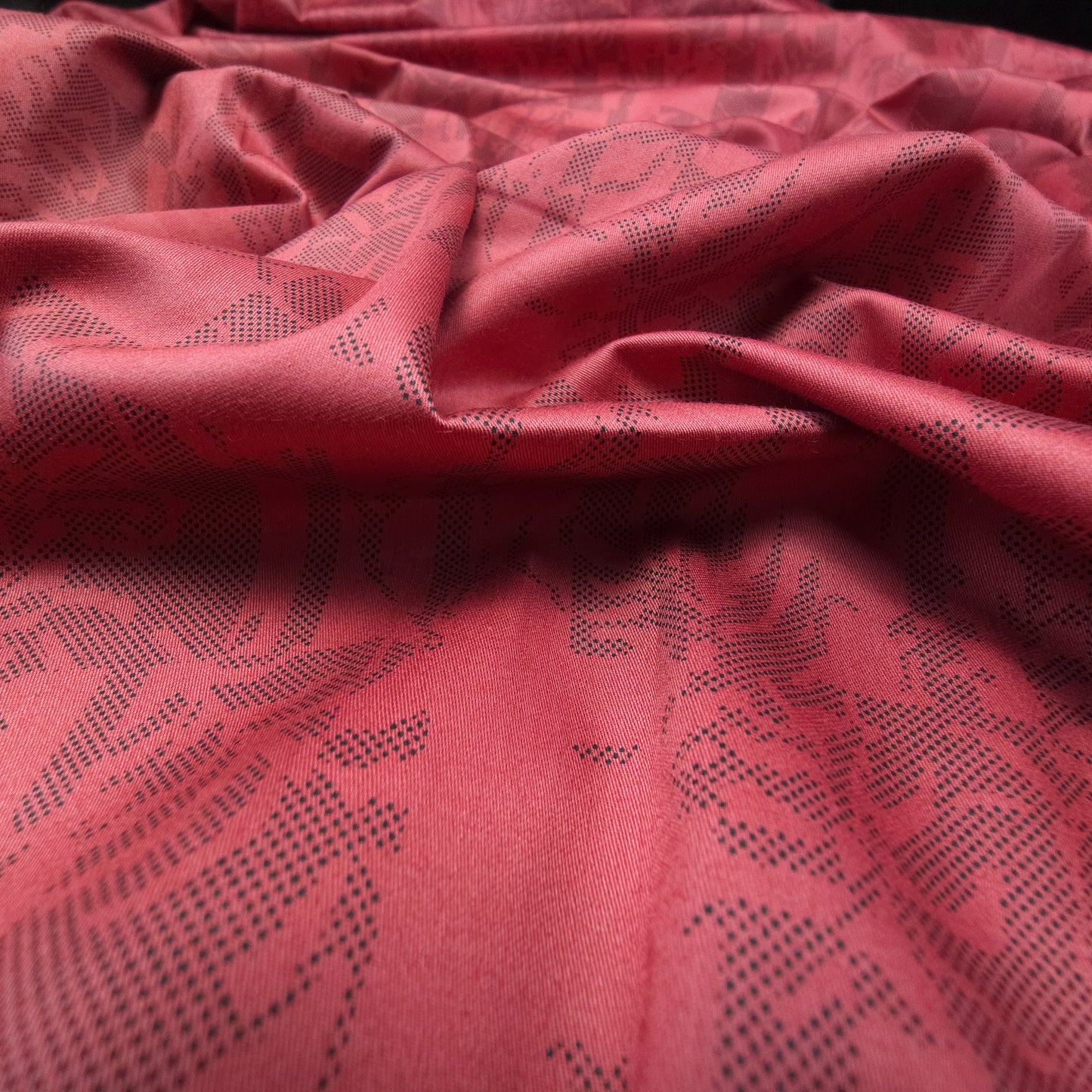 Luxury Shadow Floral Printed Satin Fabric