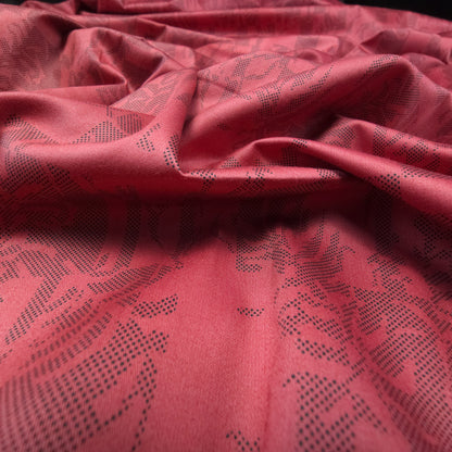 Luxury Shadow Floral Printed Satin Fabric