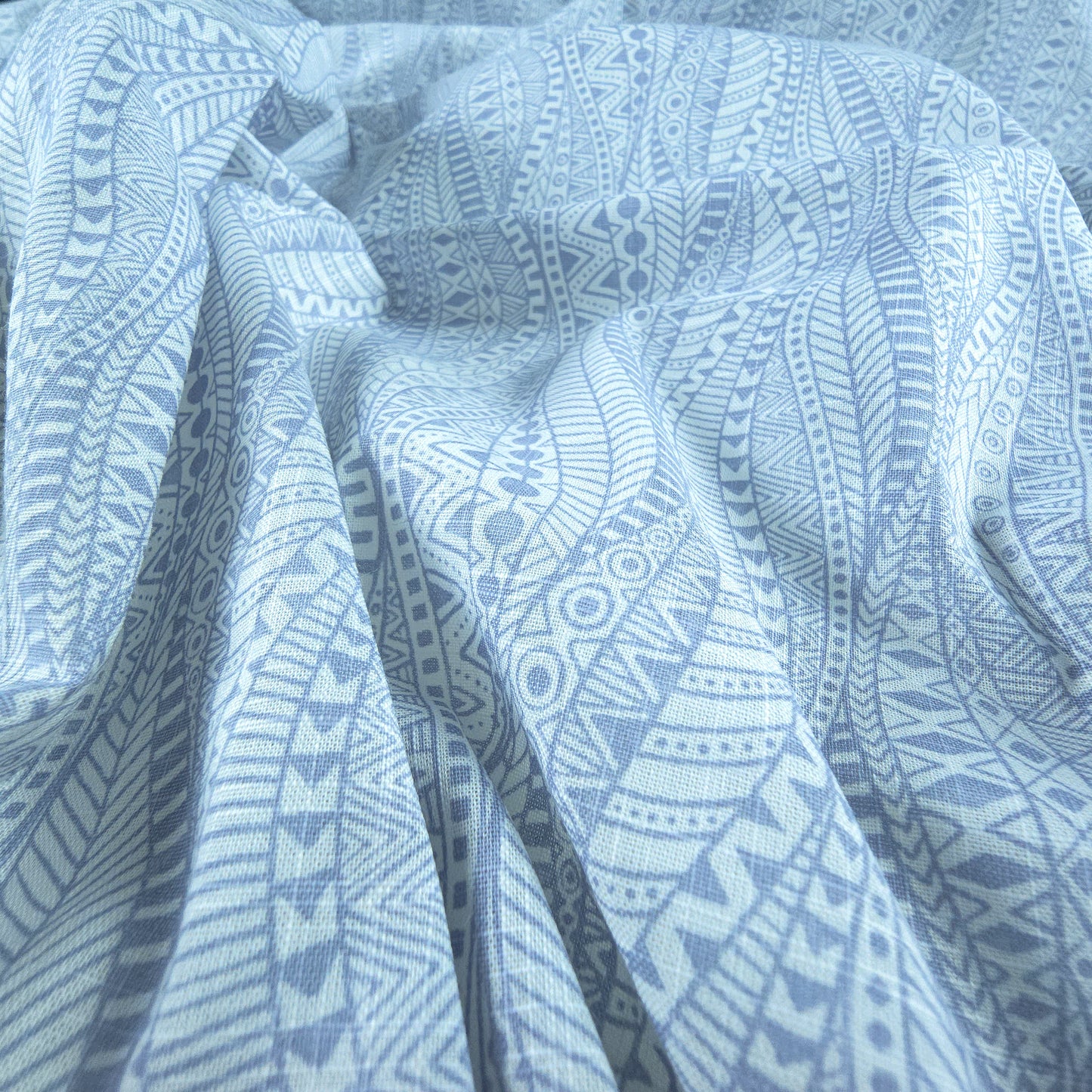 Artisan Geometric Stripe Cotton Slub Fabric
