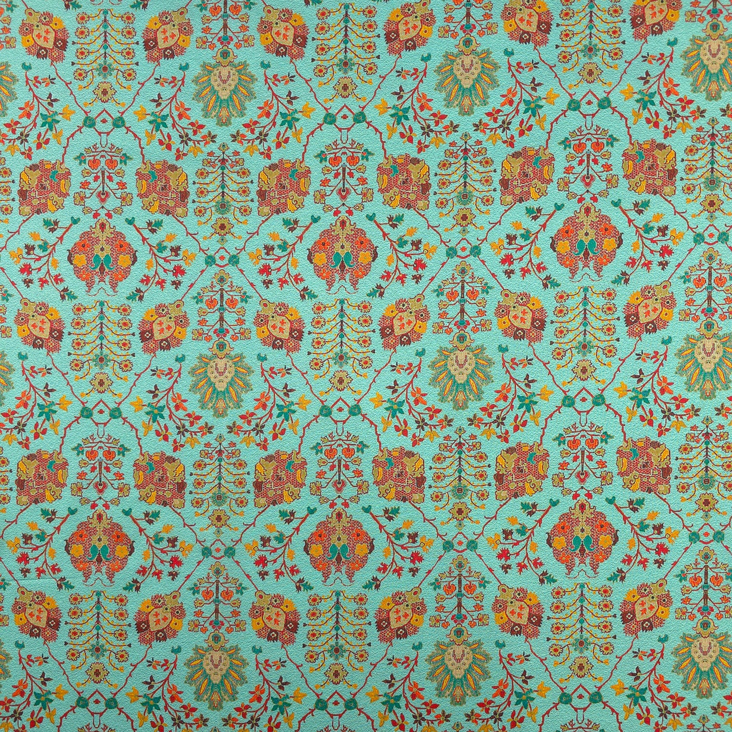 Heritage Floral Jaal PolyCotton Fabric