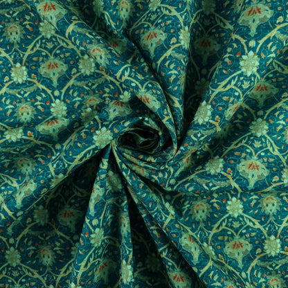 Regal Persian Vine Jaal Magic Slub Fabric
