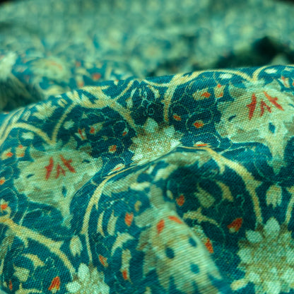 Regal Persian Vine Jaal Magic Slub Fabric