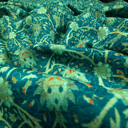 Regal Persian Vine Jaal Magic Slub Fabric