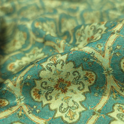 Vintage Ornamental Jaal Magic Slub Fabric