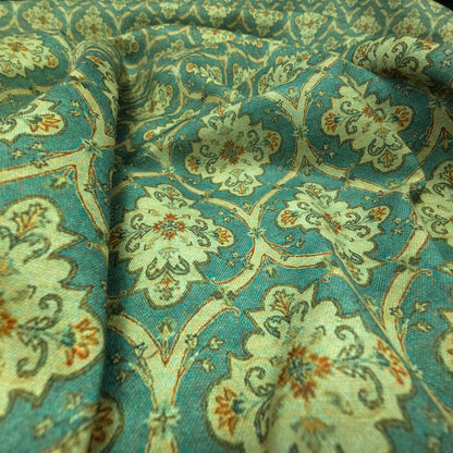 Vintage Ornamental Jaal Magic Slub Fabric