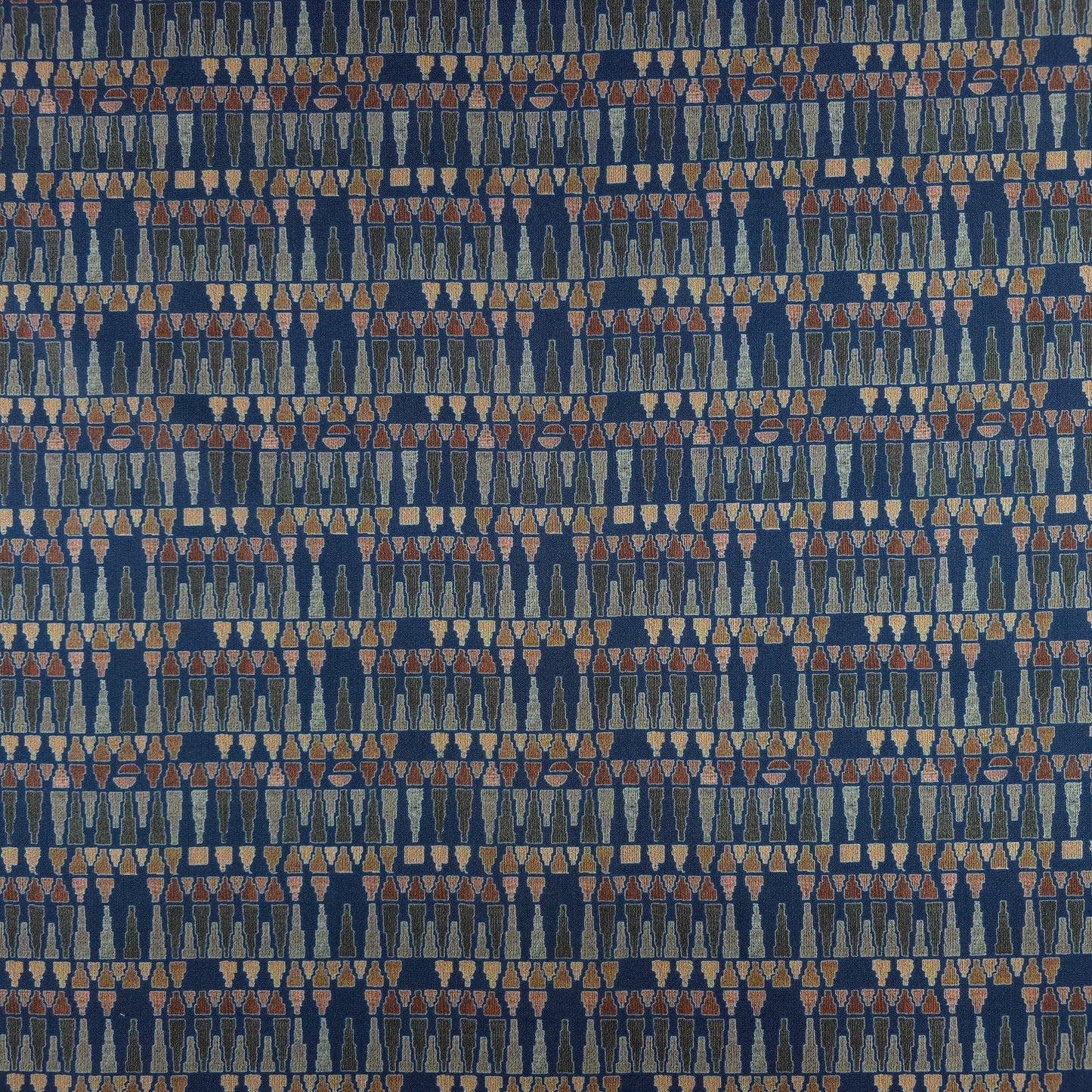 Tribal Rhythm Geometric Stripe Magic Slub Fabric