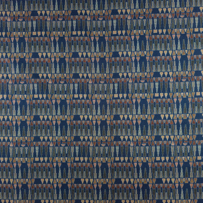 Tribal Rhythm Geometric Stripe Magic Slub Fabric