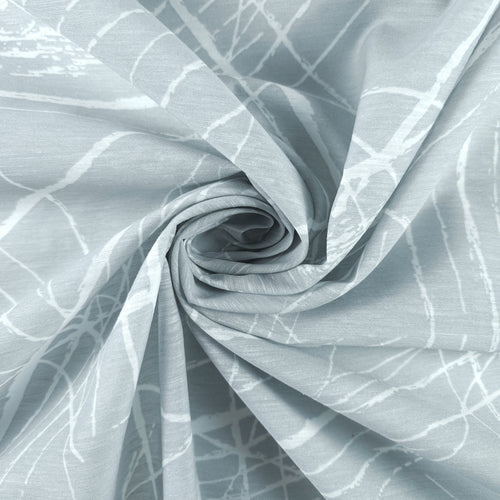 Abstract Scratch Line Poly Slub Fabric