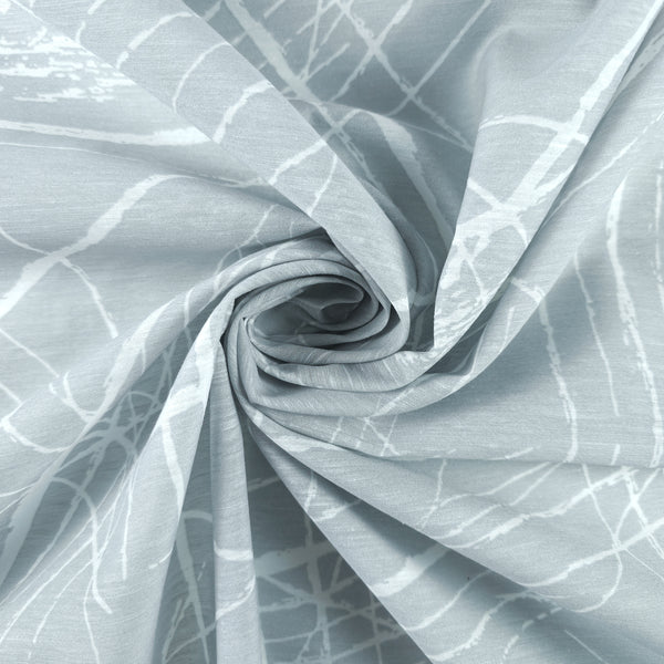 Abstract Scratch Line Poly Slub Fabric