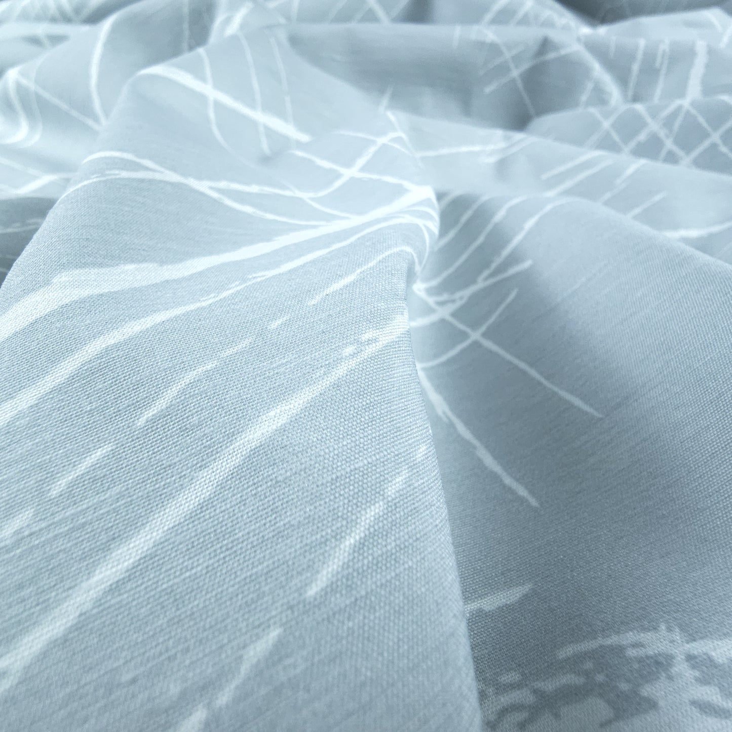Abstract Scratch Line Poly Slub Fabric