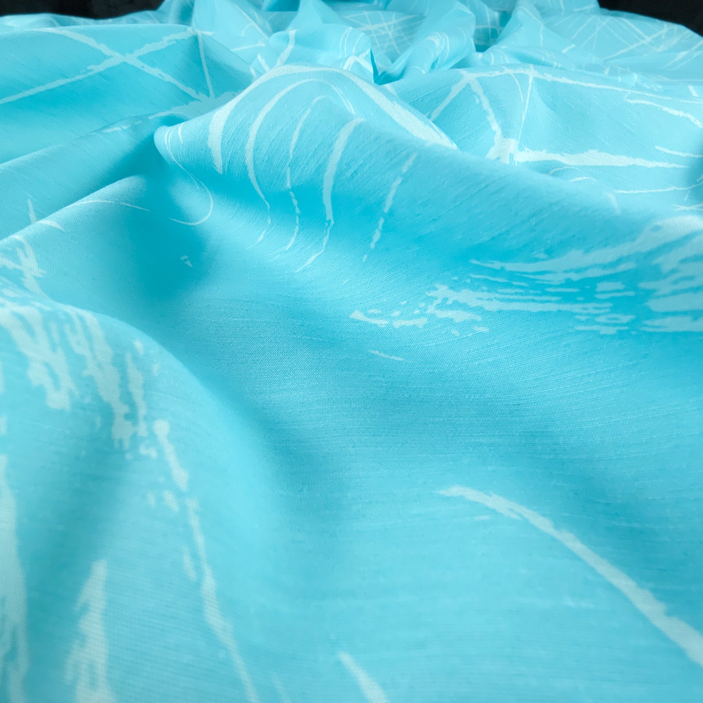 Abstract Scratch Line Poly Slub Fabric